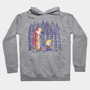 Let's Hiking with Calvin and Hobbes Hoodie